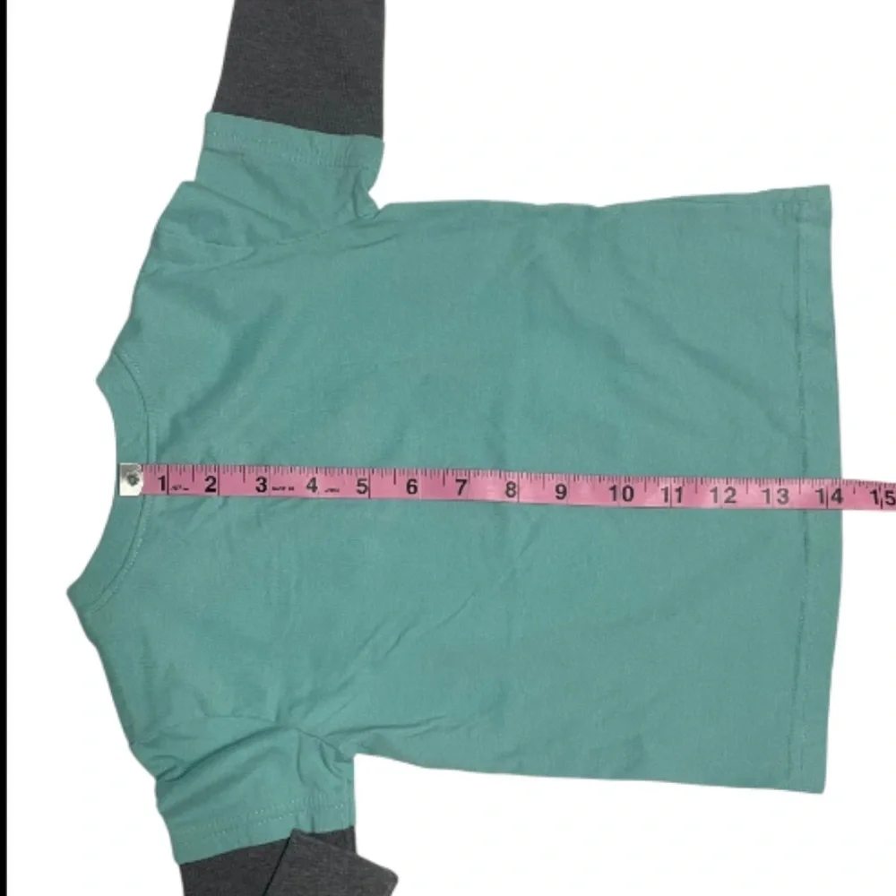 Disney Mickey Mouse Kids Long Sleeve Shirt - Teal and Grey
